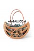 Ata rattan ethnic design with coconut wood